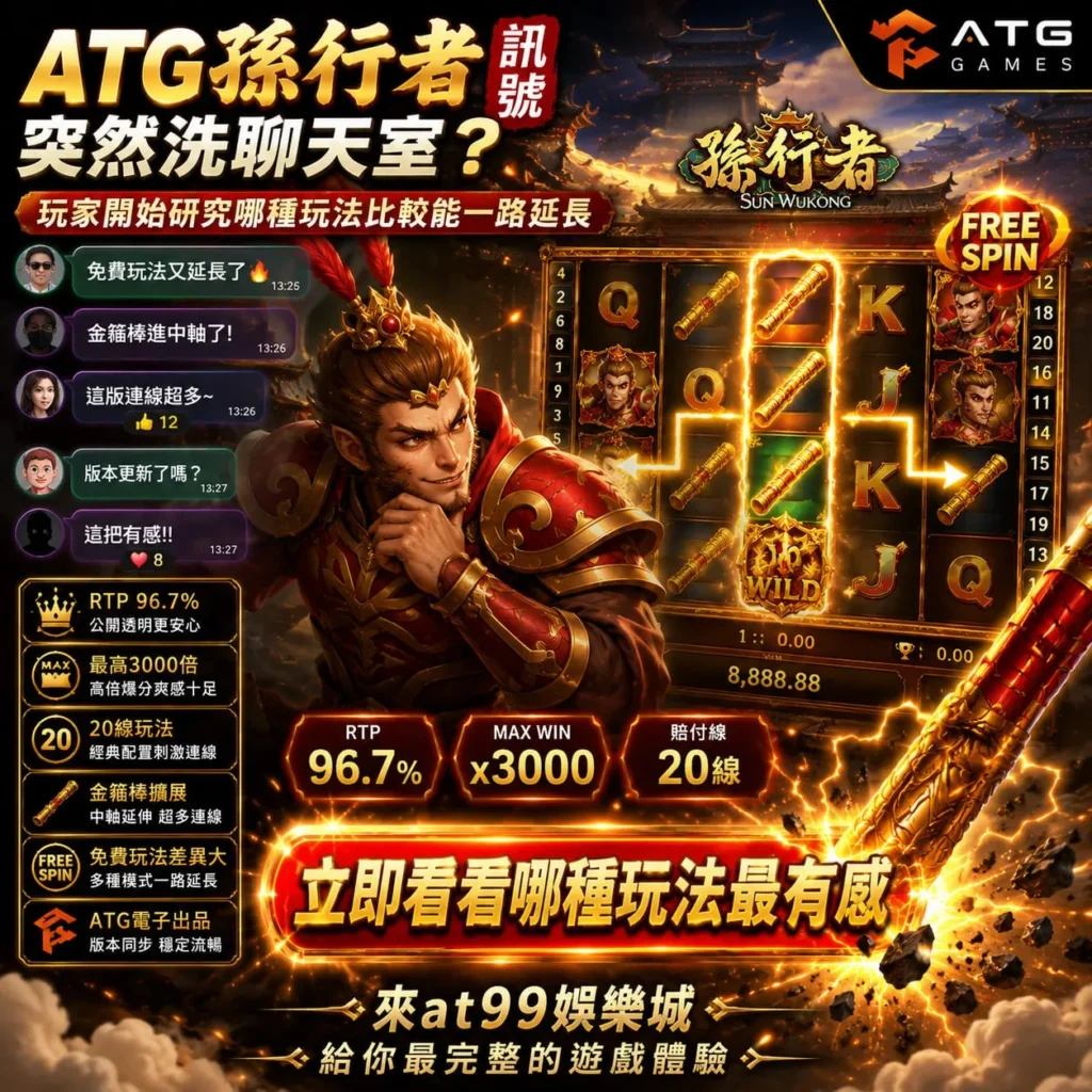 ATG孫行者訊號聊天熱議與免費遊戲玩法展示圖